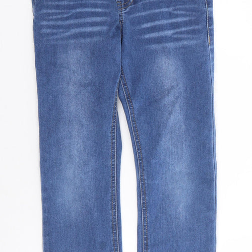 name it Girls Blue  Cotton Skinny Jeans Size 8 Years L22 in Regular Zip