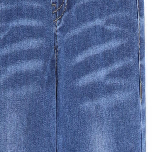 name it Girls Blue  Cotton Skinny Jeans Size 8 Years L22 in Regular Zip