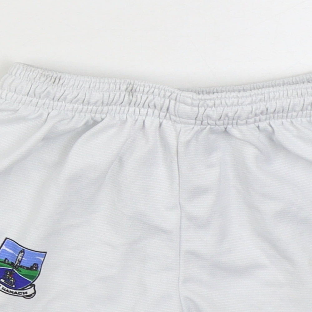 O'Neills Boys White  Polyester Sweat Shorts Size 3-4 Years  Regular Tie