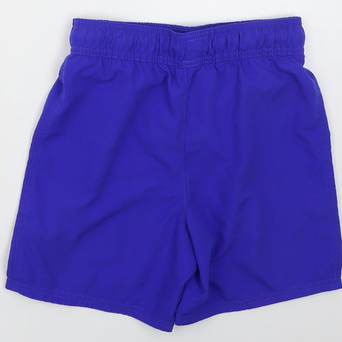 George Boys Blue  Polyester Bermuda Shorts Size 8-9 Years  Regular Drawstring - San Drancisco