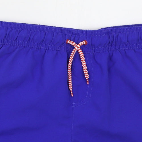 George Boys Blue  Polyester Bermuda Shorts Size 8-9 Years  Regular Drawstring - San Drancisco