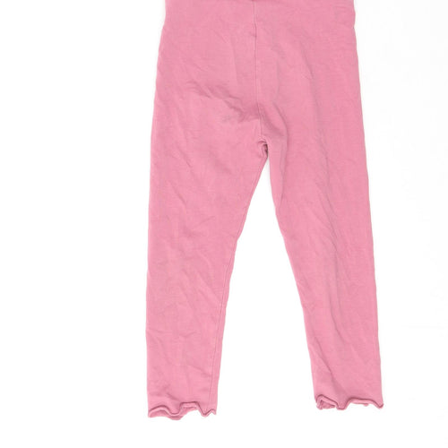 George  Girls Pink  Cotton Jegging Trousers Size 3-4 Years  Regular