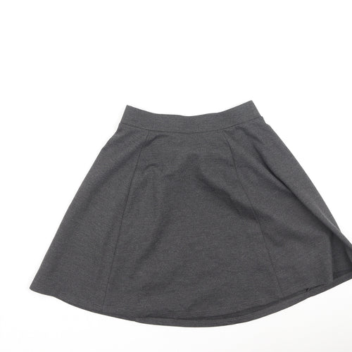 George  Girls Grey  Polyester Pleated Skirt Size 11-12 Years  Regular