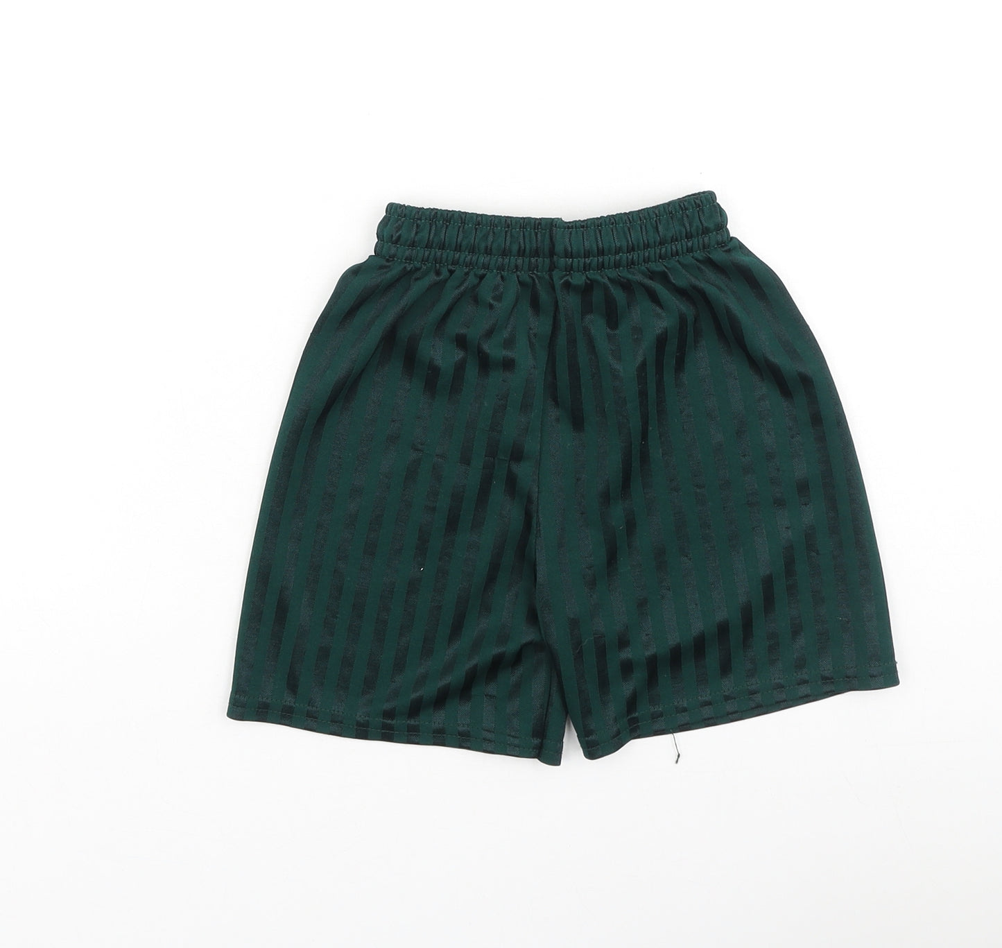 Preworn Boys Green  Polyester Sweat Shorts Size 4-5 Years  Regular