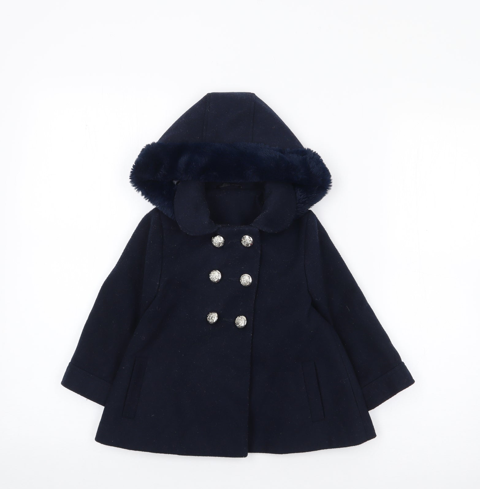 Girls blue sale duffle coat