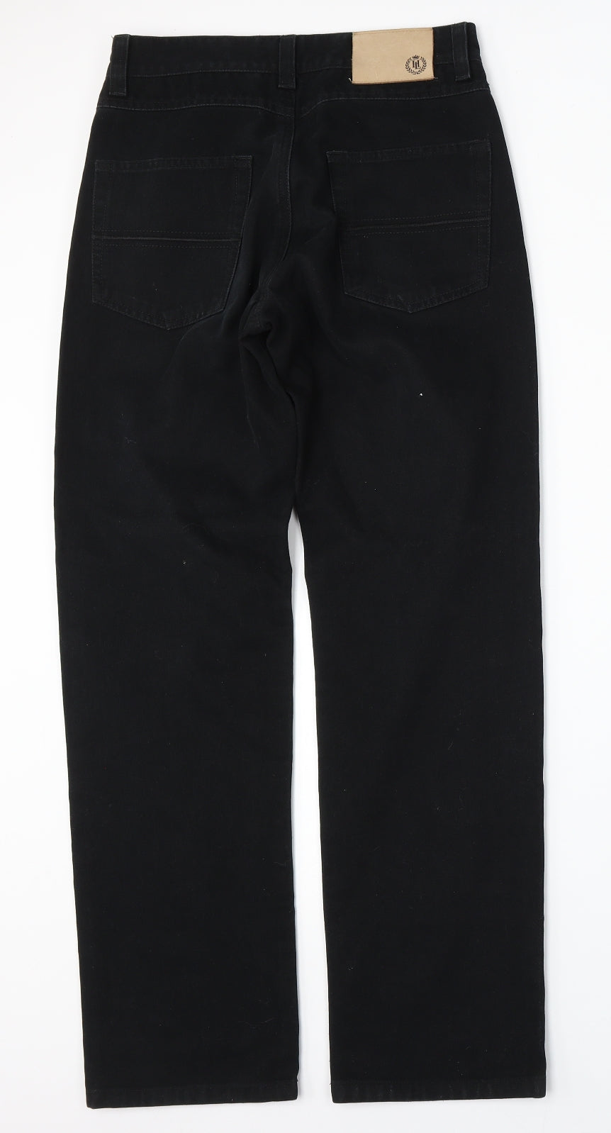 Henri Lloyd Womens Black  Cotton Straight Jeans Size 30 L30 in Regular