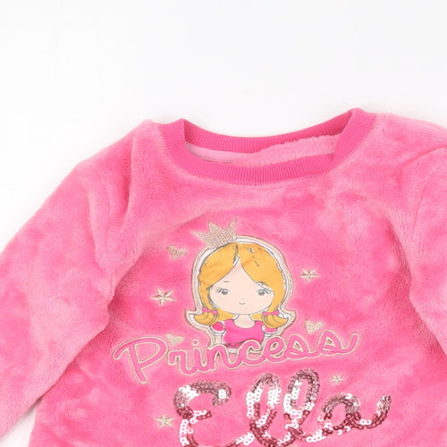 Dunnes Stores Girls Pink  Polyester Top Pyjama Top Size 2-3 Years   - Princess Ella