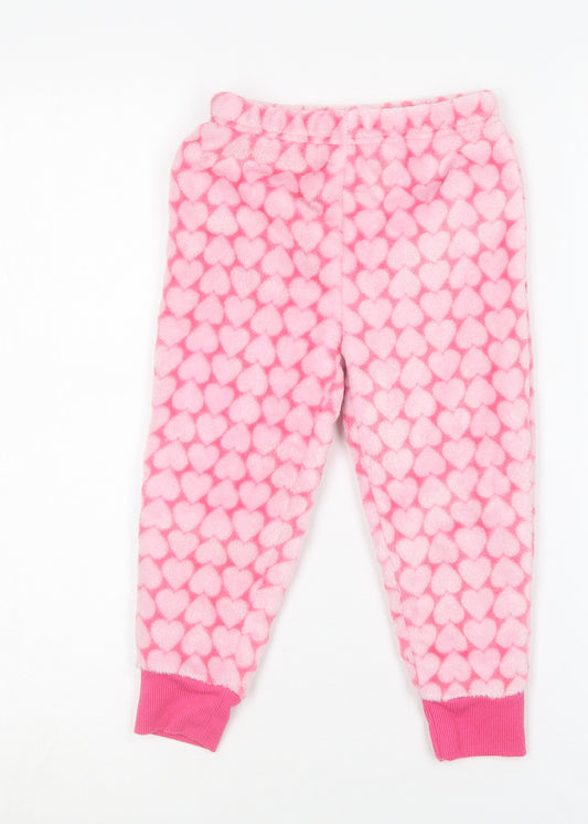 F&F Girls Pink Cotton Capri Trousers Size 2-3 Years Regular