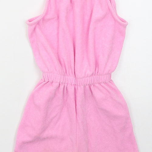 Matalan Girls Pink  Polyester Playsuit One-Piece Size 8 Years  Pullover