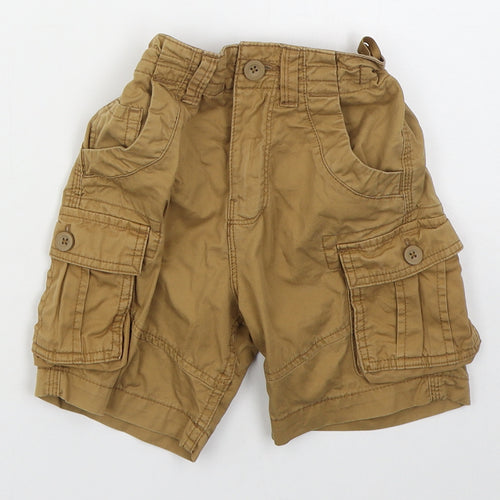 George Boys Beige  Cotton Cargo Shorts Size 4-5 Years  Regular