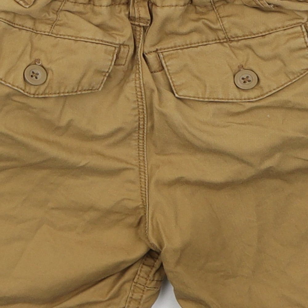 George Boys Beige  Cotton Cargo Shorts Size 4-5 Years  Regular
