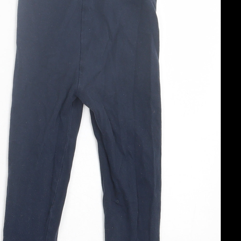 NEXT Girls Blue  Cotton Capri Trousers Size 2-3 Years  Regular Pullover