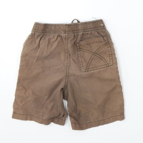Cherokee Boys Brown  Cotton Bermuda Shorts Size 3-4 Years  Regular