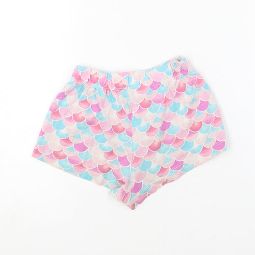 Dunnes Stores Girls Multicoloured Geometric Cotton Sweat Shorts Size 5-6 Years  Regular