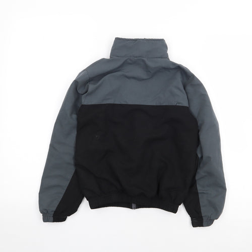 Liverpool FC Official Boys Black Colourblock  Jacket Coat Size 8-9 Years  Zip
