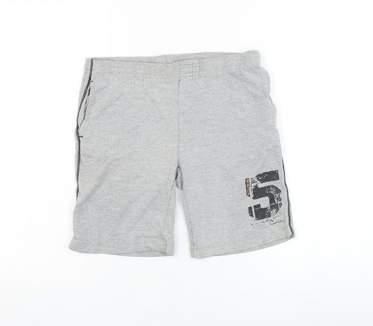 URB65 Boys Grey  Polyester Sweat Shorts Size 9-10 Years  Regular