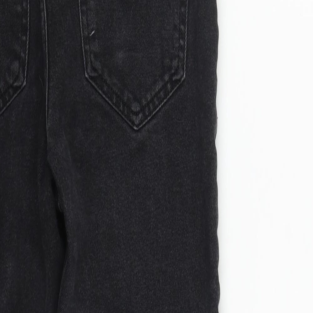 New Look Girls Black  Cotton Straight Jeans Size 13 Years  Regular Zip
