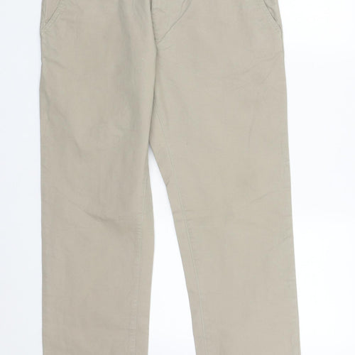Hammond & CO Mens Beige  Polyester Trousers  Size 34 in L27 in Regular Zip