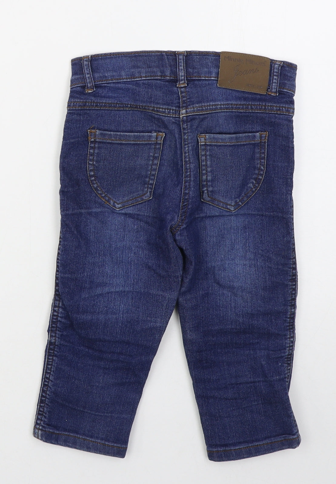 Minnie Minors Girls Blue  Cotton Straight Jeans Size 5 Years  Regular Button