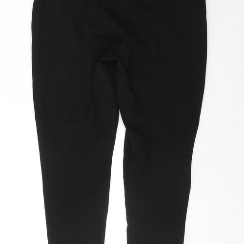NEXT Womens Black  Cotton Cropped Leggings Size 10 L23 in