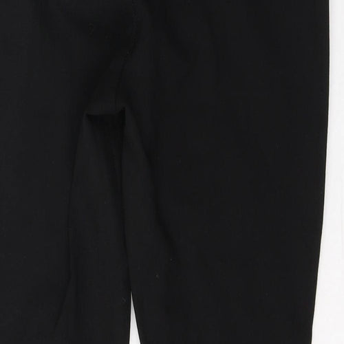 NEXT Womens Black  Cotton Cropped Leggings Size 10 L23 in