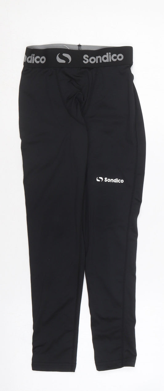 Sondico Girls Black  Polyester Sweatpants Trousers Size 7-8 Years  Regular
