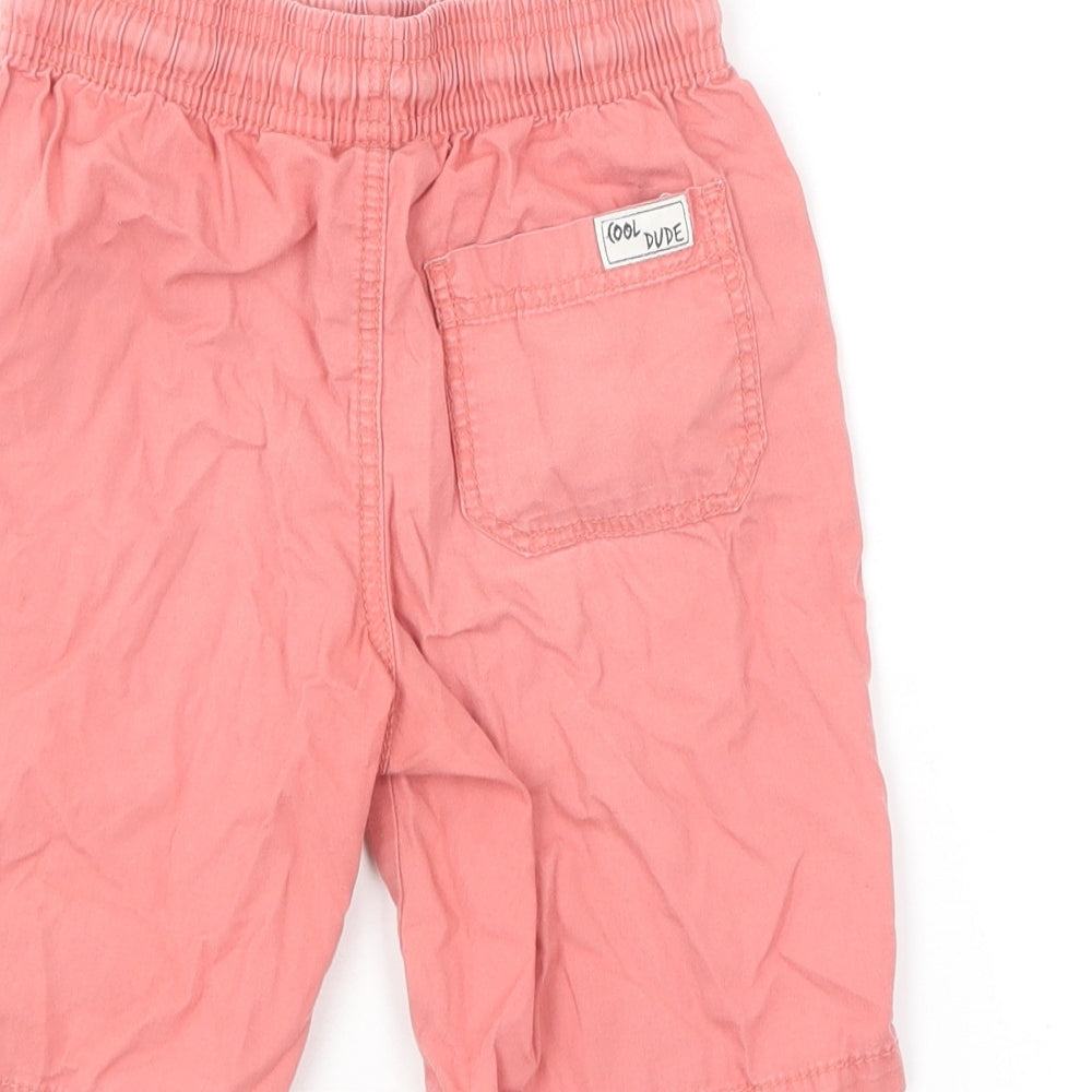 Lupilu Boys Pink  Cotton Cargo Shorts Size 5-6 Years  Regular