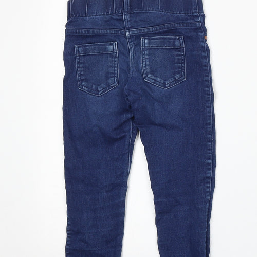 F&F Girls Blue  Cotton Skinny Jeans Size 6-7 Years  Regular