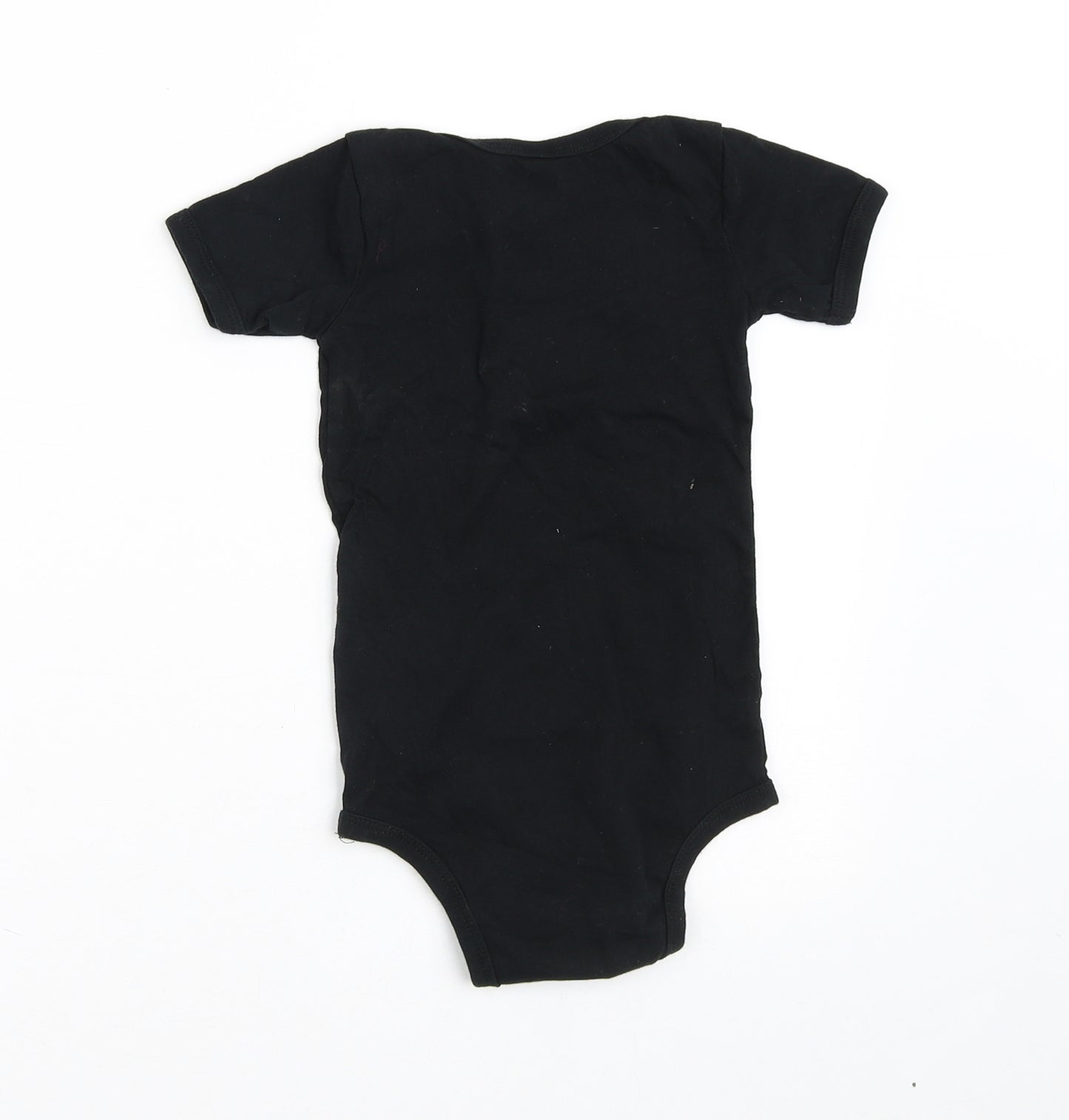 Bella & Canvas Baby Black  100% Cotton Babygrow One-Piece Size 18-24 Months  Button - coffee