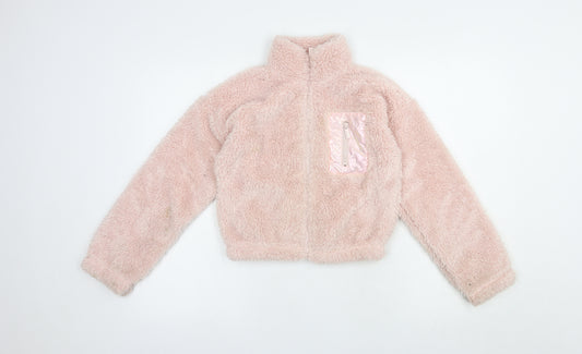 Primark Girls Pink   Jacket  Size 10-11 Years  Zip