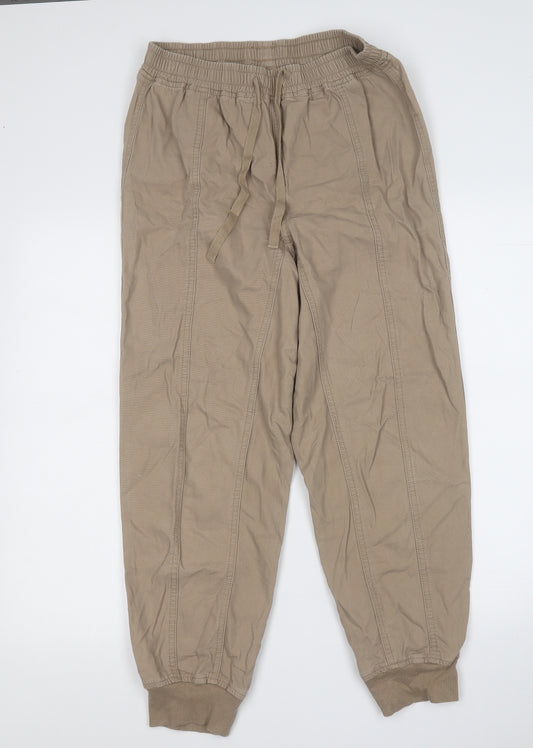 George Womens Brown  Cotton Jogger Leggings Size 10 L26 in