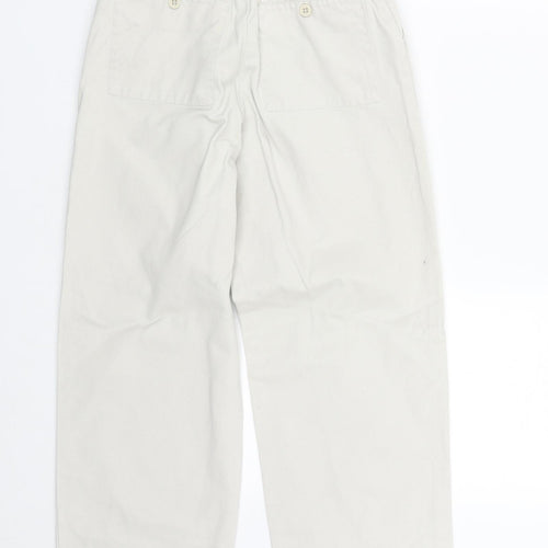 Marks and Spencer Boys Beige  Cotton Dress Pants Trousers Size 10 Years  Regular Zip