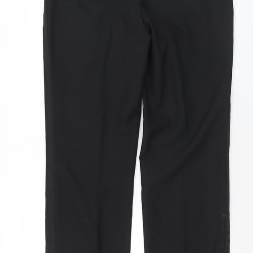 Preworn Mens Black  Polyester Trousers  Size 36 in L33 in Regular Button