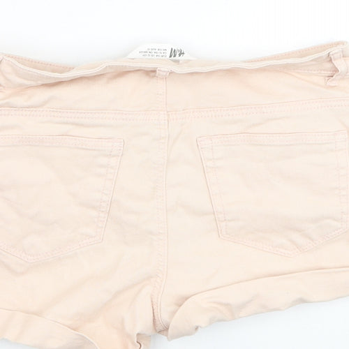 H&M Girls Pink  Cotton Bermuda Shorts Size 12-13 Years  Regular Zip