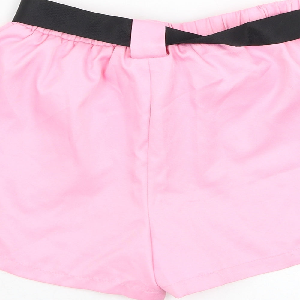 SheIn Girls Pink  Polyester Bermuda Shorts Size 8-9 Years  Regular