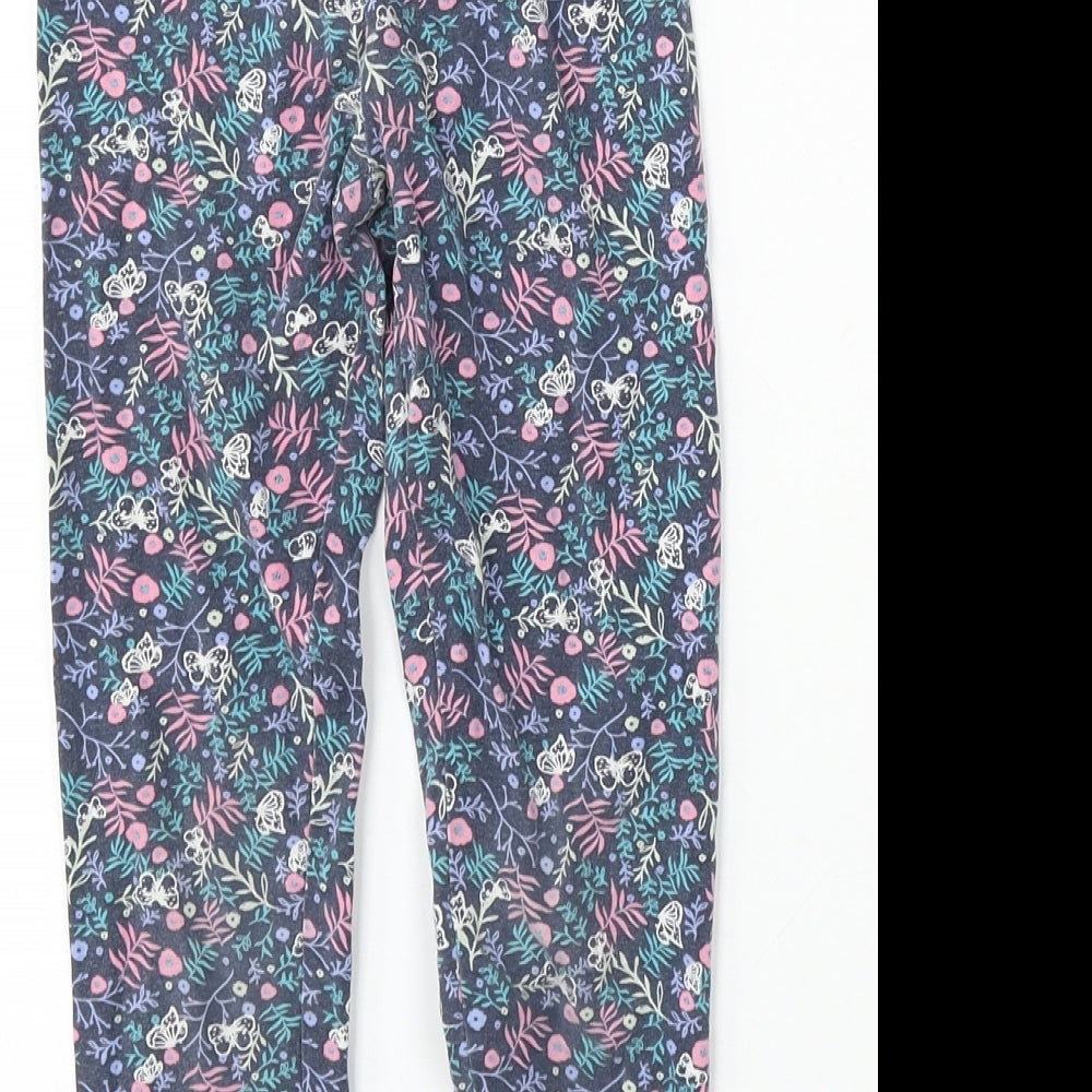 Very Girls Multicoloured Floral Cotton Jogger Trousers Size 5-6 Years  Regular