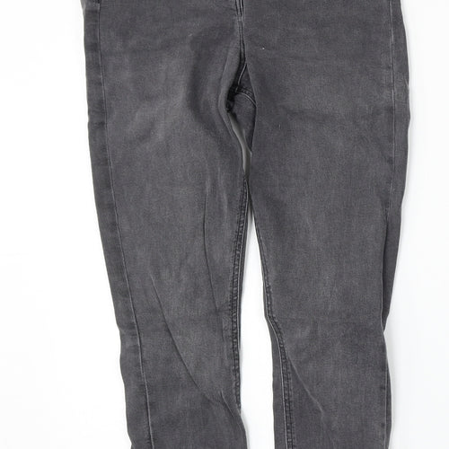 Reclaimed Vintage Womens Grey  Cotton Skinny Jeans Size 26 L28 in Regular Button