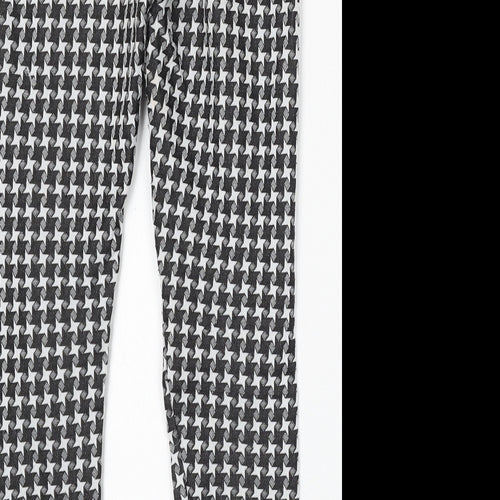 F&F Kids Girls Multicoloured Houndstooth Polyester Jegging Trousers Size 11-12 Years  Regular