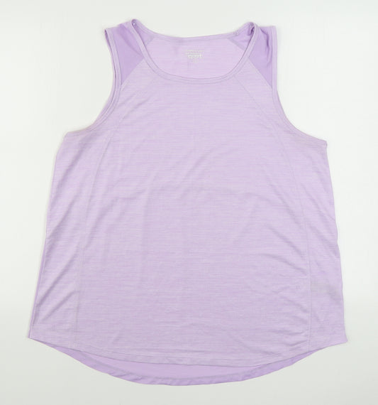Dunnes Womens Purple Nylon Cropped Tank Size L Round Neck Pullover - S –  Preworn Ltd