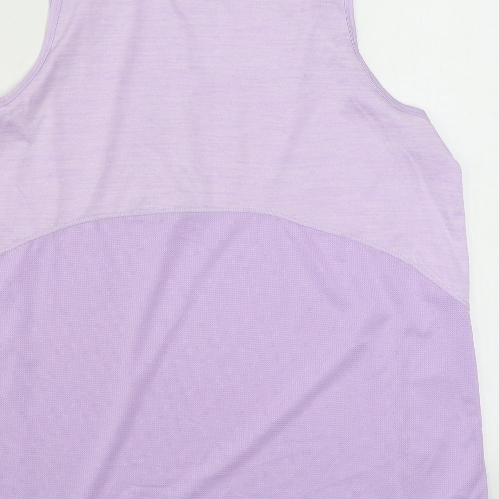 Dunnes Stores Womens Purple  Polyester Basic Tank Size L Scoop Neck Pullover