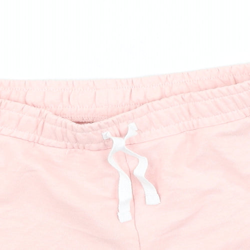 George  Girls Pink  Cotton Sweat Shorts Size 9-10 Years  Regular