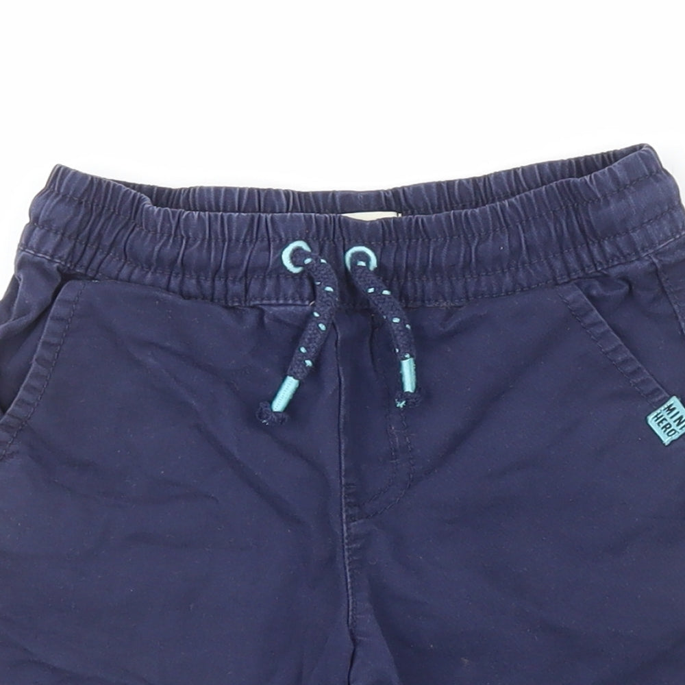 F&F Boys Blue  100% Cotton Chino Shorts Size 2-3 Years  Regular