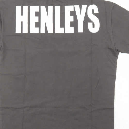 Henleys Womens Green  100% Cotton Basic T-Shirt Size 3XL Crew Neck - Slogan