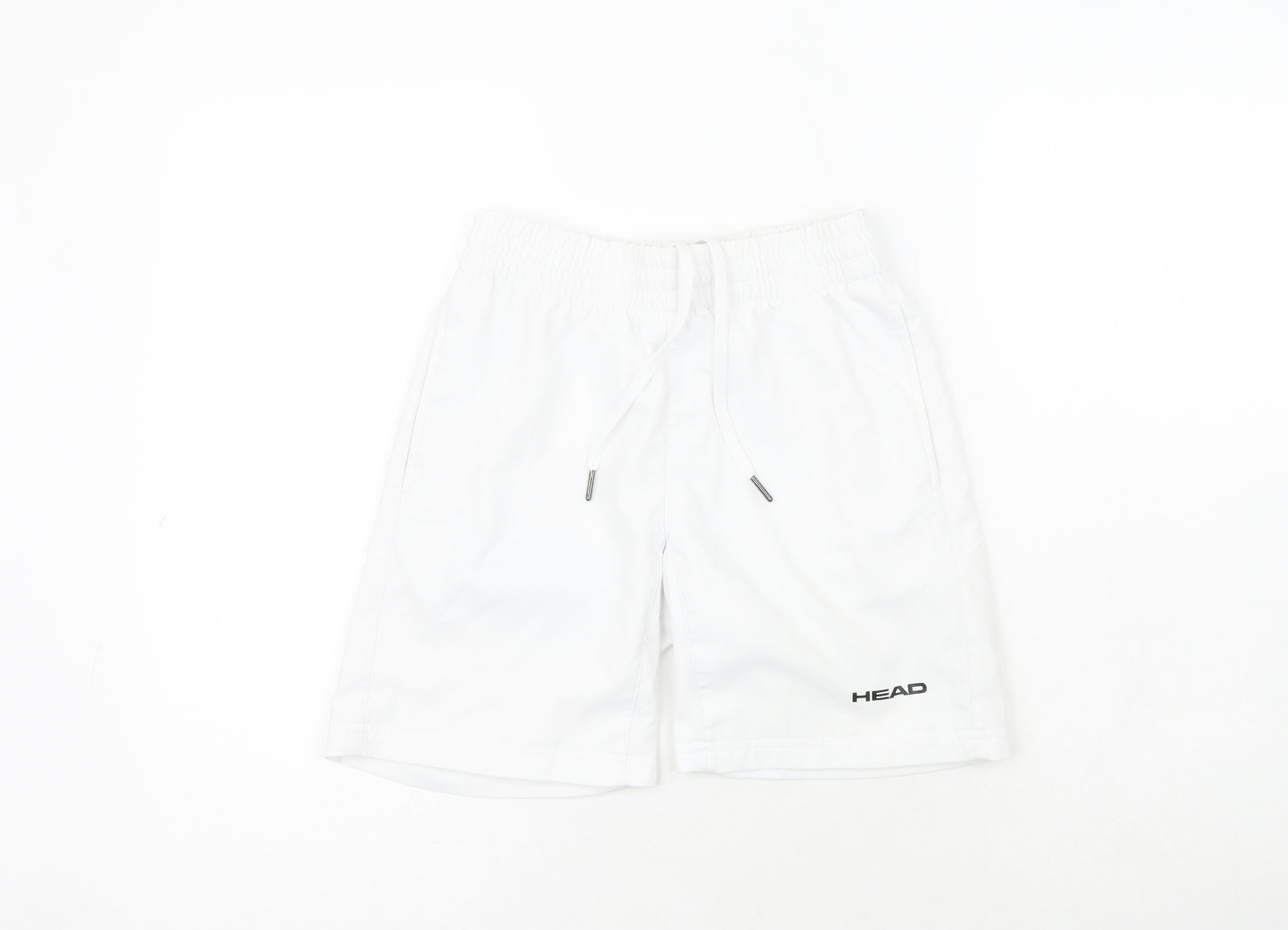 HEAD Boys White  100% Polyester Sweat Shorts Size 10 Years  Regular