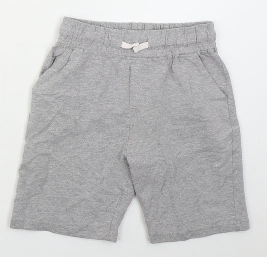 Urban Outlaws Boys Grey  Cotton Sweat Shorts Size 10-11 Years  Regular Drawstring