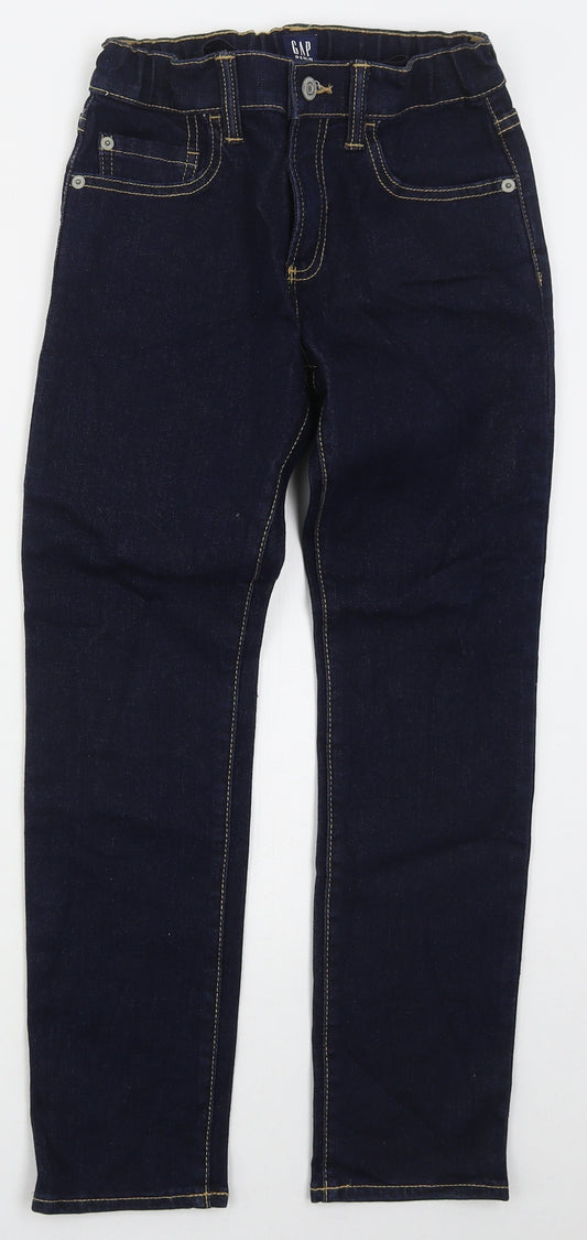 Gap Girls Blue  Cotton Skinny Jeans Size 10 Years  Regular Button