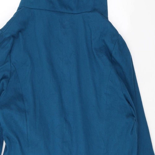 MissLook Womens Blue   Pea Coat Coat Size 2XL  Button