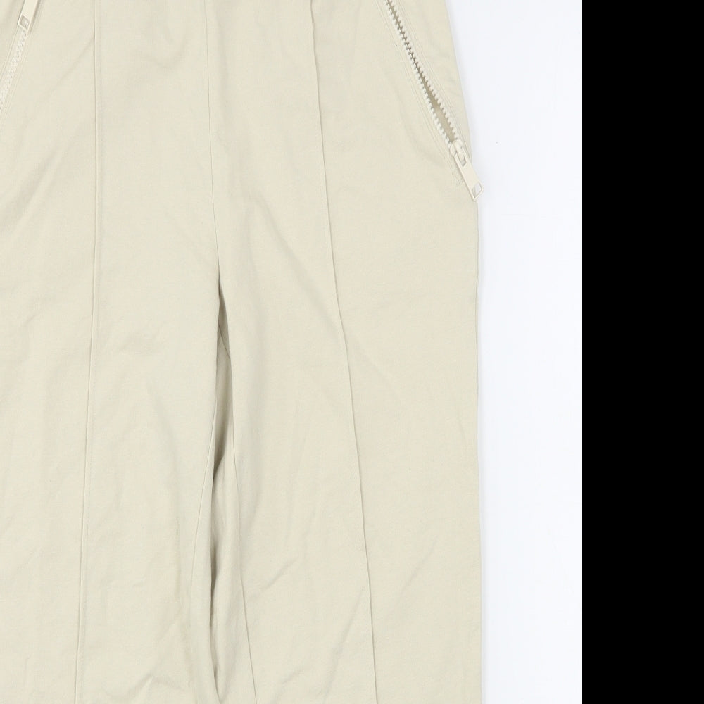 D&CO Womens Beige  Cotton Sweatpants Trousers Size XS L24 in Regular
