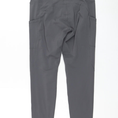 Preworn Womens Grey  Polyester Compression Leggings Size M L23 in Regular Pullover
