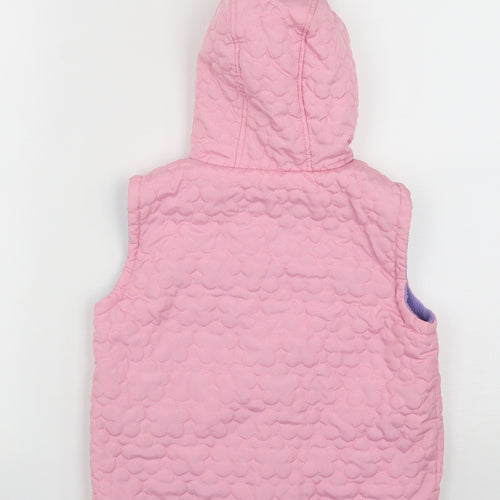 Fizzy Moon Girls Pink   Quilted Waistcoat Size 5-6 Years  Zip